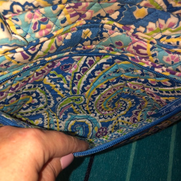 Vera Bradley Capri Blue Lola Style Bowler Bag - Picture 10 of 16